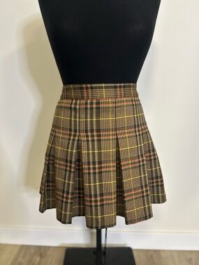 3/$25 MK Market Korean Brand Plaid School Girl Mini Pleated Skirt